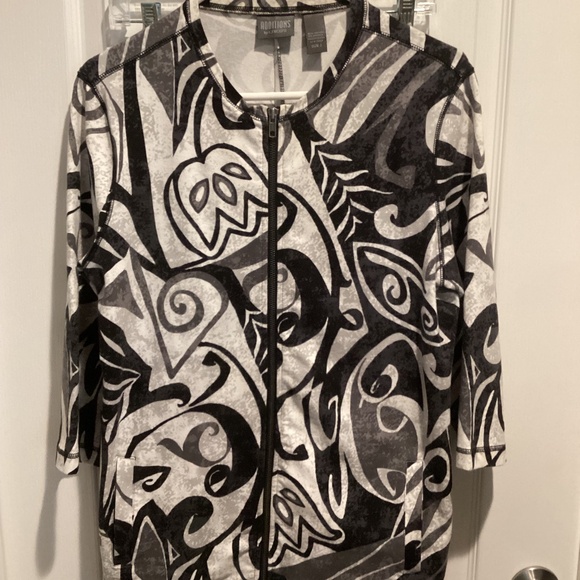 Women’s ADDITIONS by Chico’s Zip-Up Jacket - Size 2 - Picture 1 of 3